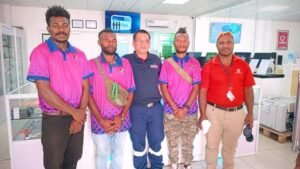 Job training with digitec and vodafone respectively — Melanesian Training College, Togoba